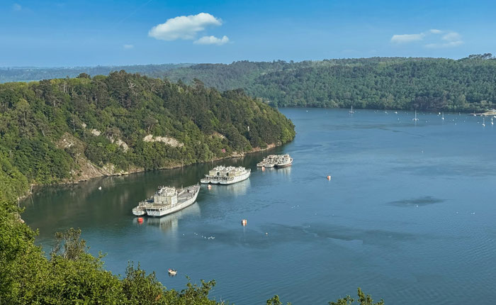  Île de Térénez, Landévennec, Aulne, Schiffsfriedhof, Militär, Kriegsschiffe, ausgemustert