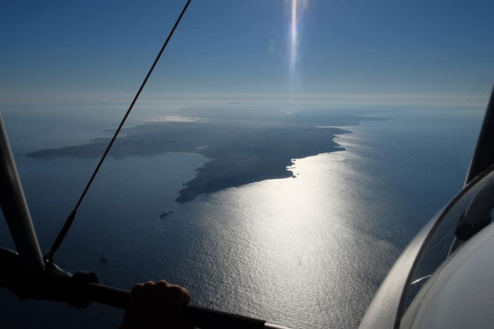 Mit dem ULM über das Cap Sizun. Foto © Bertrand Chottin, L' Aile du Cap