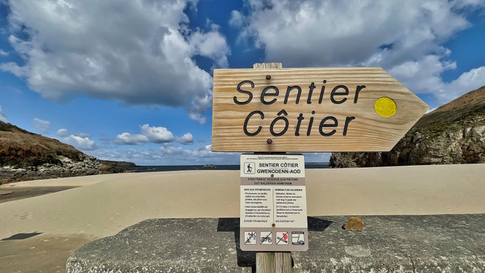 Küstenwanderweg GR34, Cap Sizun, Finistère, Bucht von Douarnenez, Zöllnerweg, Pors Péron