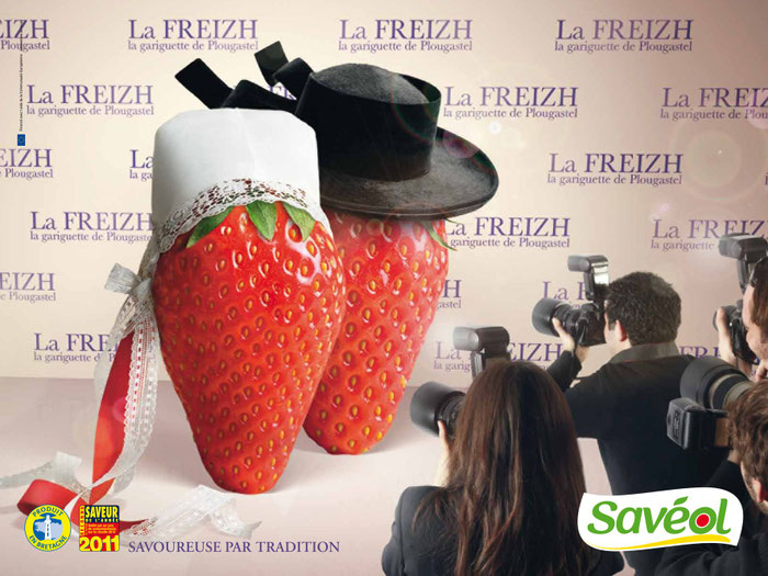 La Freizh, Erdbeeren aus Plougastel. Foto © Savéol, Fraise de Plougastel
