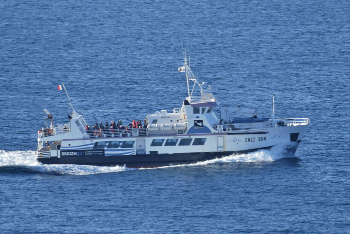 Die Enez Sun, Fähre von Audierne zur Île de Sein, täglicher Fährverkehr