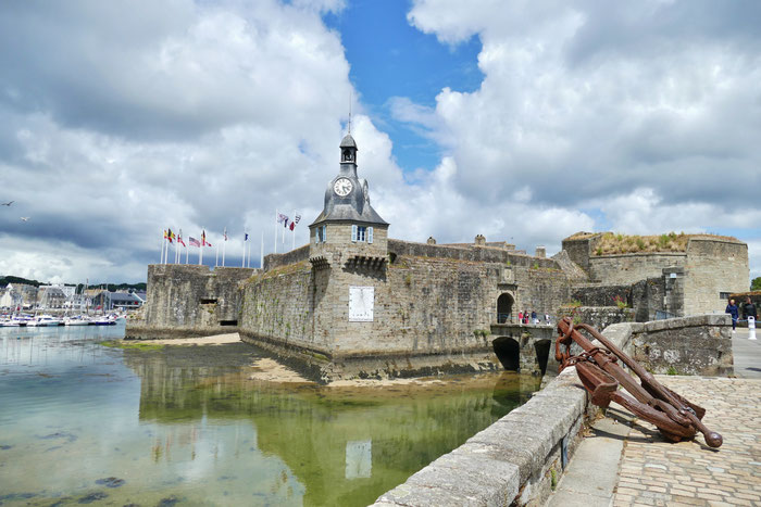 Concarneau, Festungsstadt, Finistère, Bretagne, alte Stadtmauern