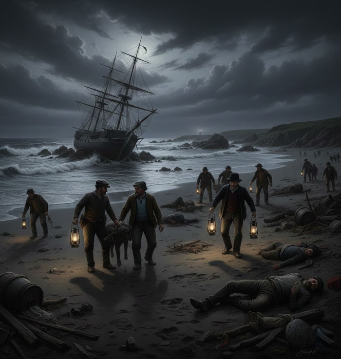 Bretonische Sagen und Legenden, Baie des Trépassés, die Bucht der Verstorbenen
