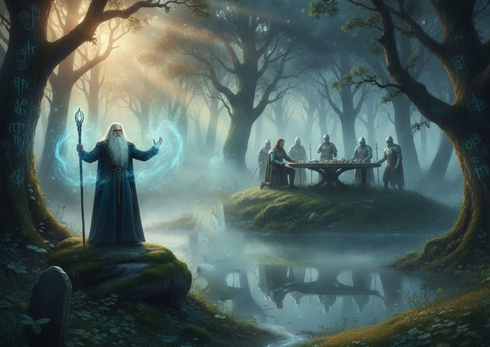 Sagen und Legenden der Bretagne, Brocéliande, Merlin, die Artus Sage, Viviane, Lancelot