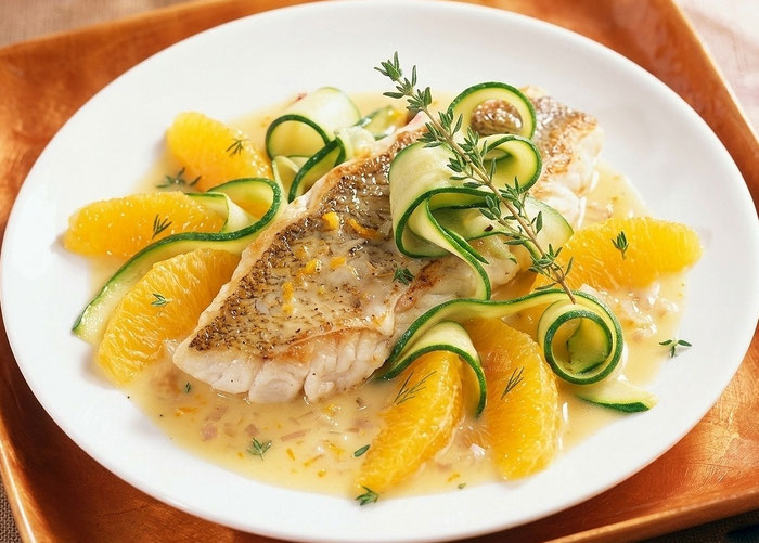 Petersfisch mit Orangensauce, Rezepte Fisch, Bretagne, Ferienhaus Ker Armor und Tal Ar Mor, Plouhinec
