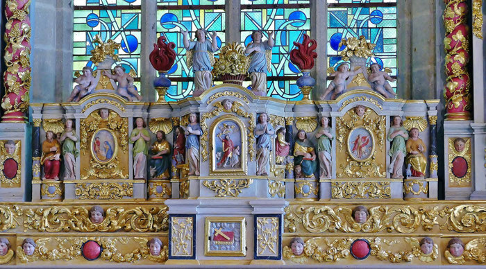 Sainte-Marie-du-Ménez-Hom, Kirche in der Bretagne, Finistère, Altar