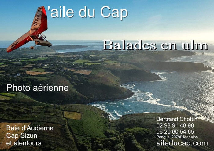 Mit dem ULM über das Cap Sizun, Foto © Bertrand Chottin, L' Aile du Cap