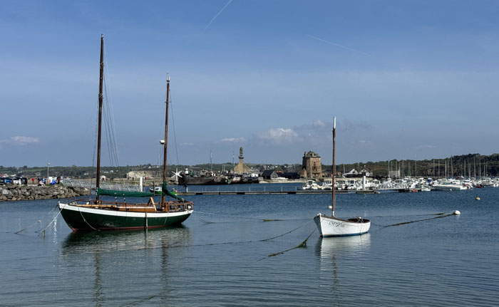 Camaret sur Mer, Presqu'île de Crozon, Hafen und Boote, Tour Vauban