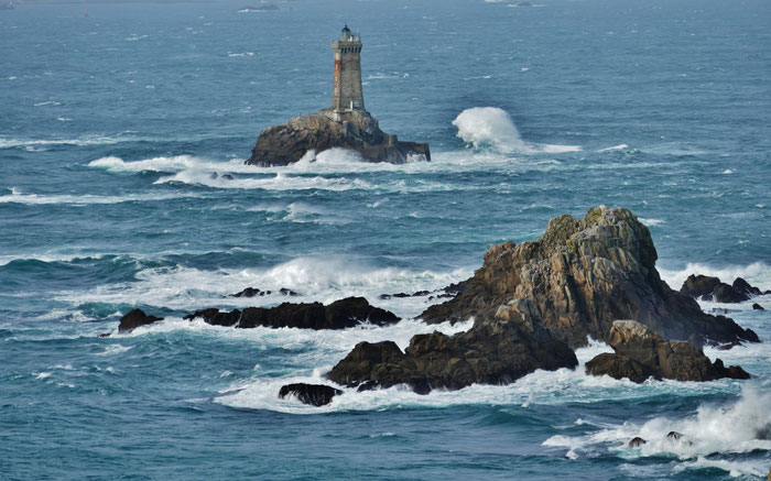 Pointe du Raz, Grand Site de France, Phare de la Vieille, Finistère, Bretagne