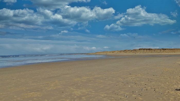 Penmarc'h, Blick auf den Strand, Bucht von Audierne, Finistère Süd, Bretagne