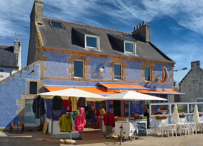 La Case de Tom-La Maison Bleue, Île de Sein, Finistère, Bretagne