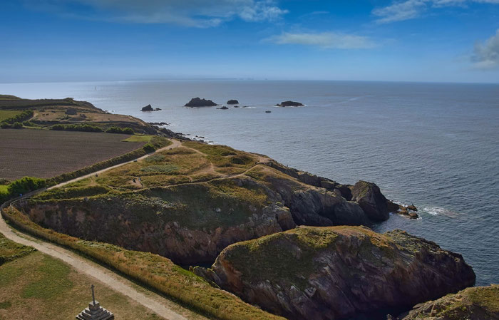 Pointe de Saint-Mathieu, phare de Saint-Mathieu, Ausblick über den Atlantik