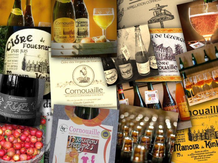 Fotocollage zum Thema Cidre de Cornouaille