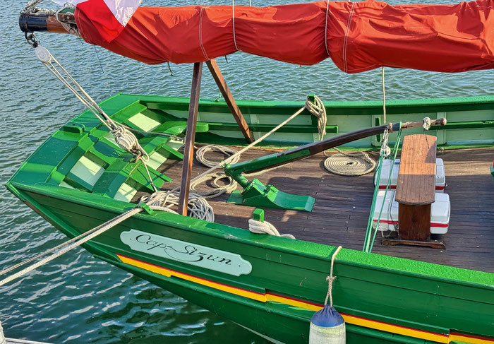 Traditionssegler Cap Sizun, Audierne, Langustenfänger, im Hafen von Audierne
