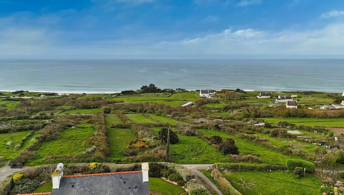 Ferienhaus Ker Armor, Plouhinec, Panoramablick auf den Atlantik, ruhige Lage oberhalb des Naturschutzgebiets, ideal mit Hund