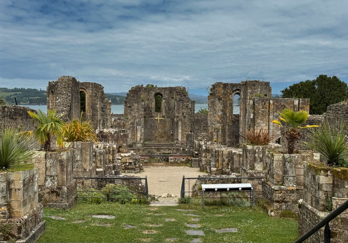 Landévennec, Aulne, Mikroklima, Palmen, Mittelmeerflair, alte Abtei, ancienne abbaye
