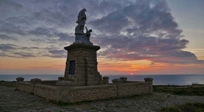 Pointe du Raz, Cap Sizun, Sonnenuntergang, Finistère, Bretagne