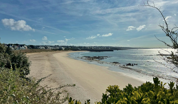 Audierne, Cap Sizun, Bucht von Audierne, Strand von Trescadec im Sonnenschein