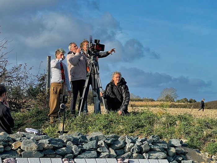 Filmdreh von 'Plogoff 1980' in Plogoff, Bretagne