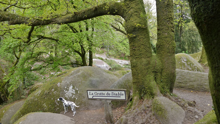 Zauberwald Huelgoat, Bretagne, La Grotte du Diable