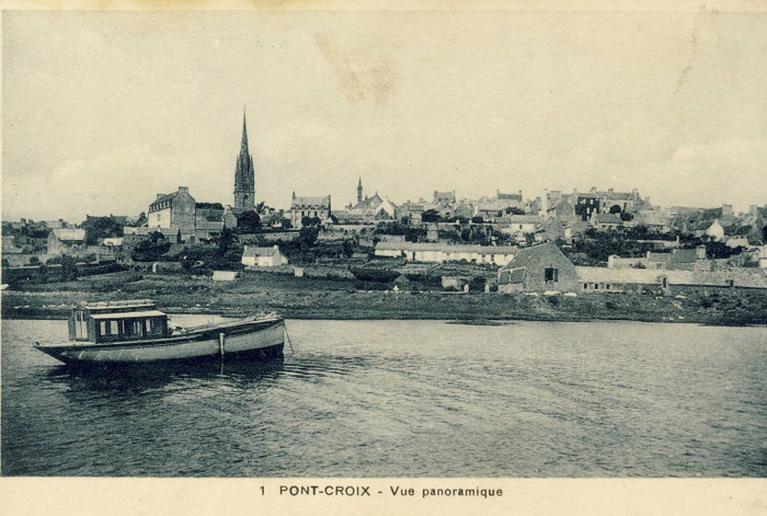 Pont-Croix, altes Foto, Autor unbekannt