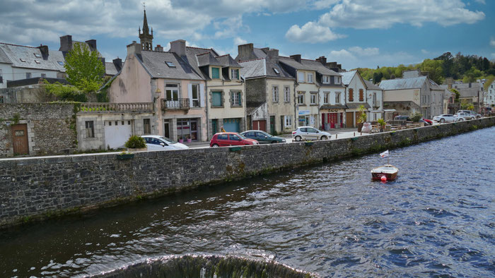 Huelgoat, der Ort und der See, Bretagne, Frankreich