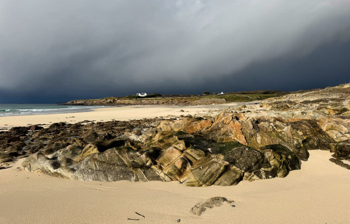 Cap Sizun, Wolken, Paradies für Surfer, Strand von Trez Goarem, Ferienhaus Ker Armor, Tal Ar Mor