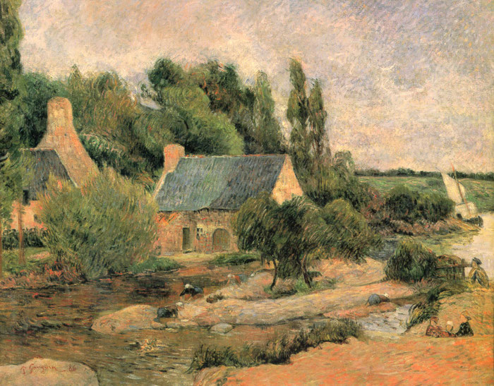 Emile Bernard, Bretonnes aux ombrelles (1892)