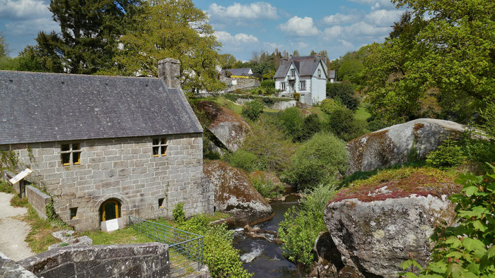 Huelgoat, der Zauberwald, le chaos du Moulin,  Bretagne, Frankreich