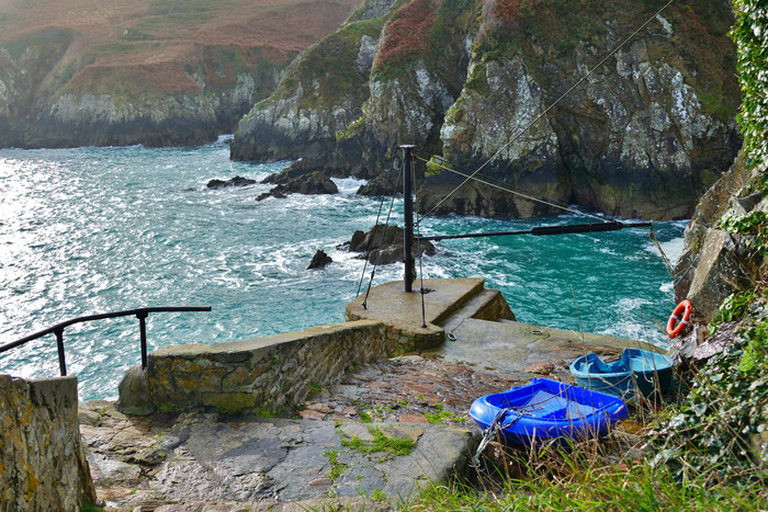 Pointe de Brézellec, Schutzhafen, Pors Abri, Finistère, Bretagne