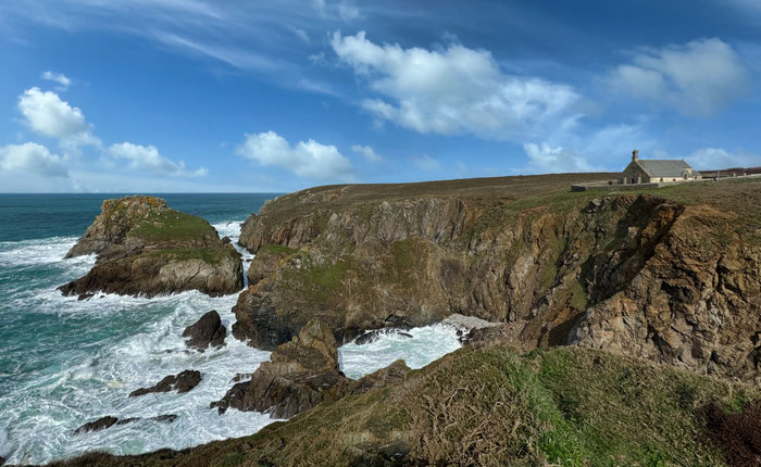 Cap Sizun, Pointe du Van, Kapelle, Wilde Klippen, Finistère, Küstenweg GR34