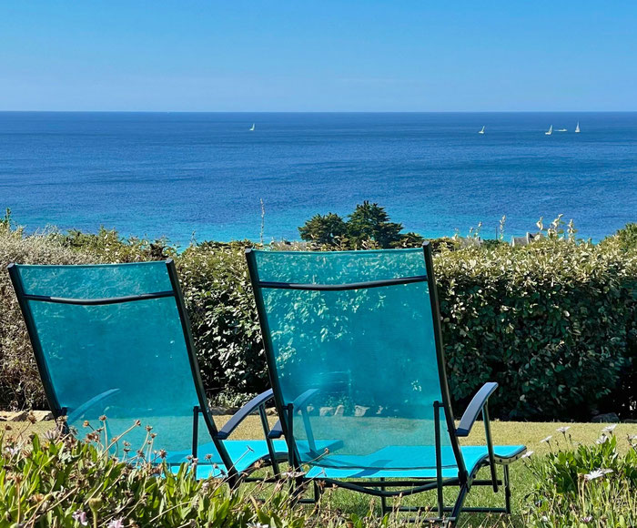 Ausblick auf den Atlantik, von Ker Armor, Ferienhaus, Meerblick, Hund willkommen, Bucht von Audierne, Cap Sizun, Finistère, Bretagne