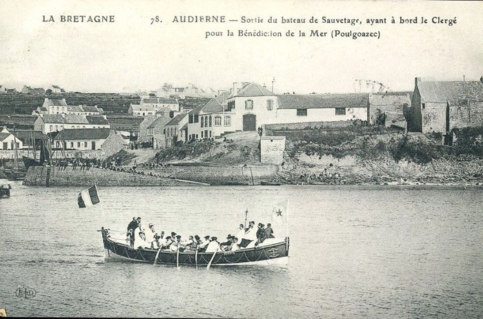 Seenotretter von Audierne, altes Foto, Autor unbekannt