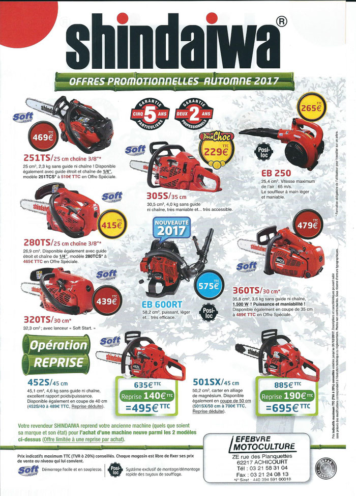 OFFRE DU MOMENT Site de lefebvremotoculture