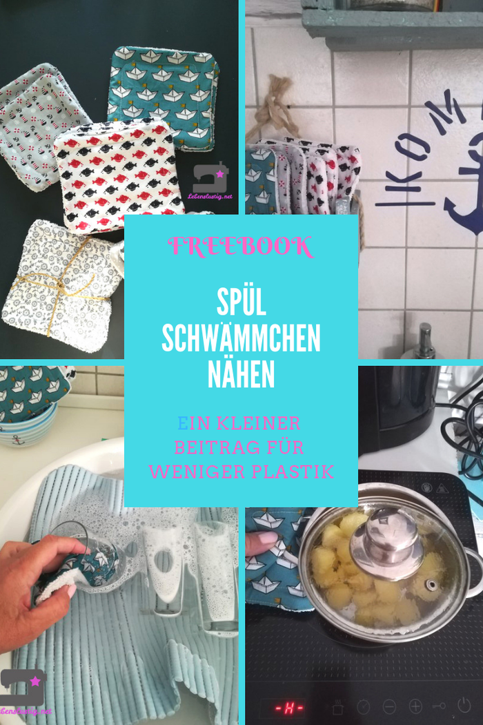 diy, lebenslustig, selber machen, umweltfreundlich,spülschwamm nähen,nowaste