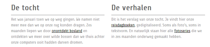 webdesign: zichtbare links