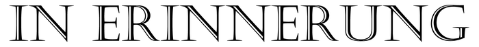 In Erinnerung Logo / Copyright & Design by Emil Pelz 2025 / All rights reserved.