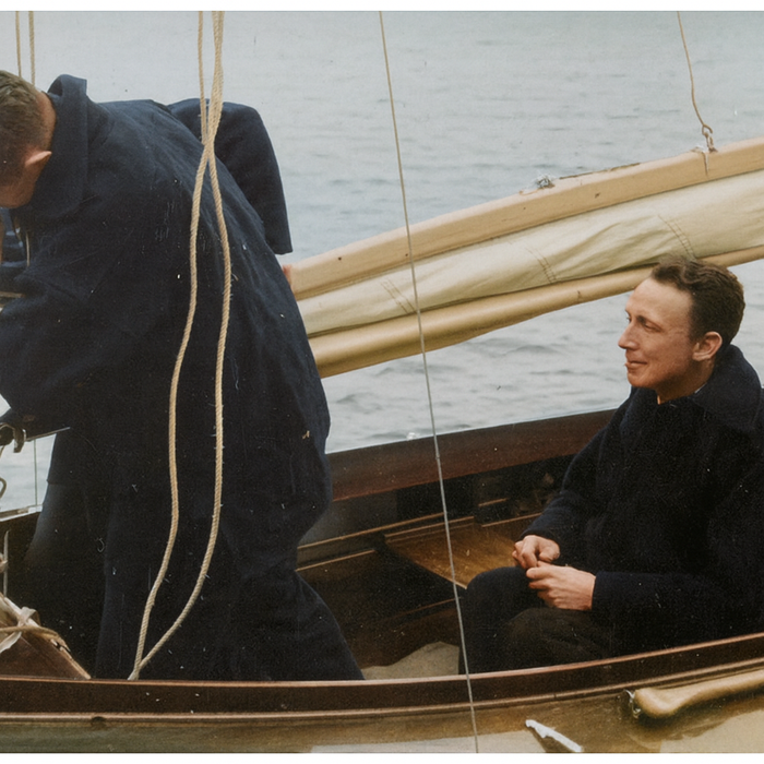 Cees Bruijnzeel op 31 maart 1940 bij de demonstratie van de Valk in Grou