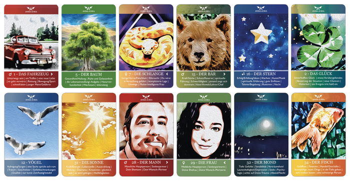 Anima Aurea's Lenormand, Anima Aurea, Lenormand, Orakelkarten, 