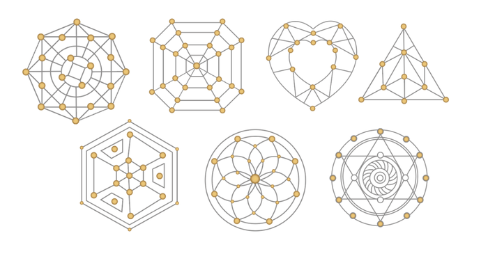 Legemuster, Crystal Grid, Energiearbeit