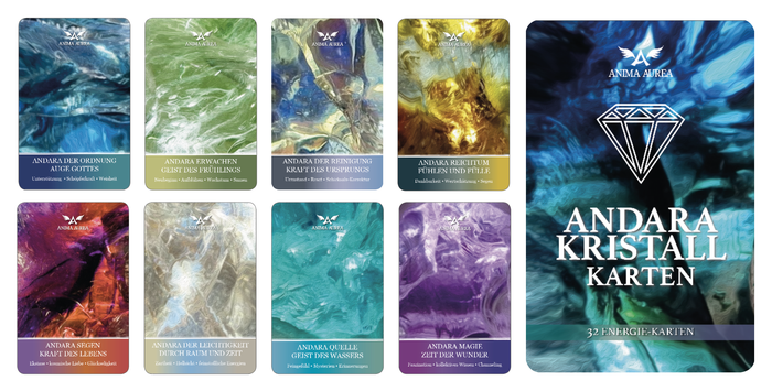 Andara Kristallkarten 1. Deck - 32 Energie-Karten