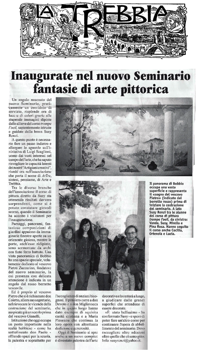 settimanale LA TREBBIA giovedì 20 ottobre 2016