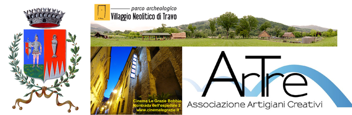 gli "Artigiani Creativi" di ArTre  a Travo  con "Cinema Sotto le Stelle" III ed 2017 iniziativa realizzata in collaborazione con Cinema Le Grazie Bobbio - Comune di Travo - Parco Archeologico di Travo - Pro Loco Amici di Pigazzano