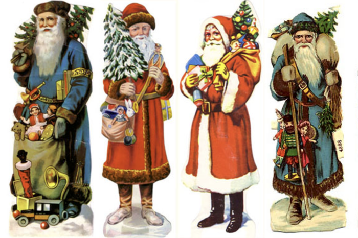 Iconographie des années 1950 décorant les pains d'épices de la Saint-Nicolas en Alsace et en Lorraine