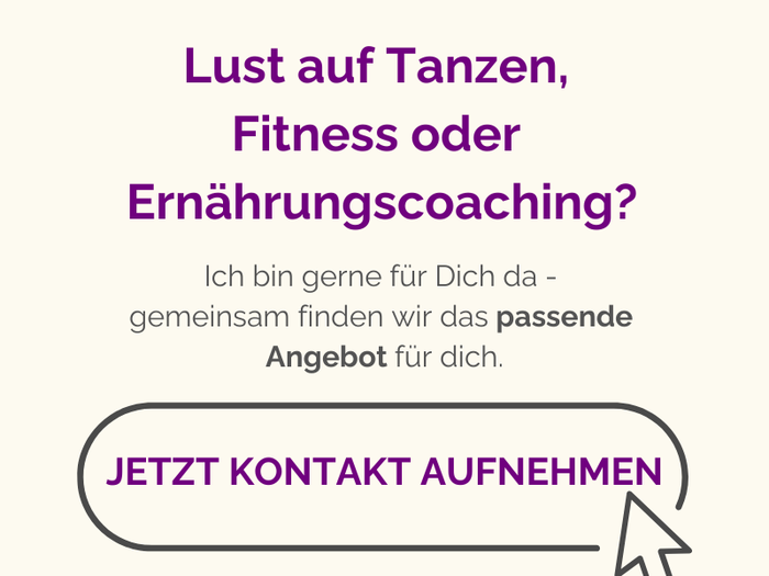 Jetzt Kontakt aufnehmen - Daniela Bachmann Tanz, Fitness & Ernährung