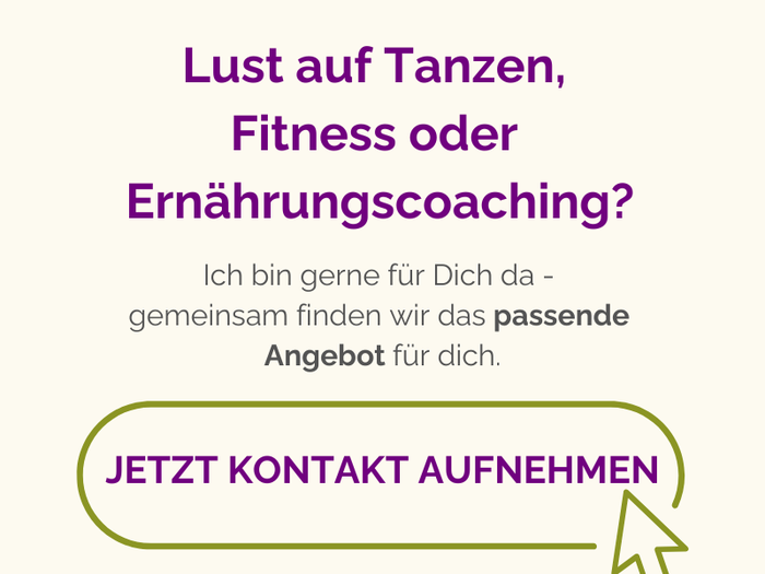 Jetzt Kontakt aufnehmen - Daniela Bachmann Tanz, Fitness & Ernährung