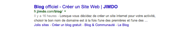 les méta données du blog jimdo