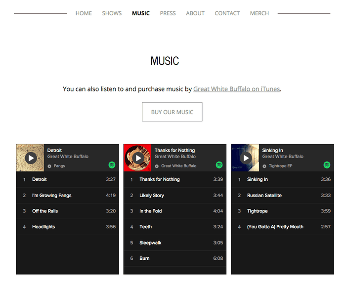 Comment intégrer une playlist Spotify à votre site web Jimdo