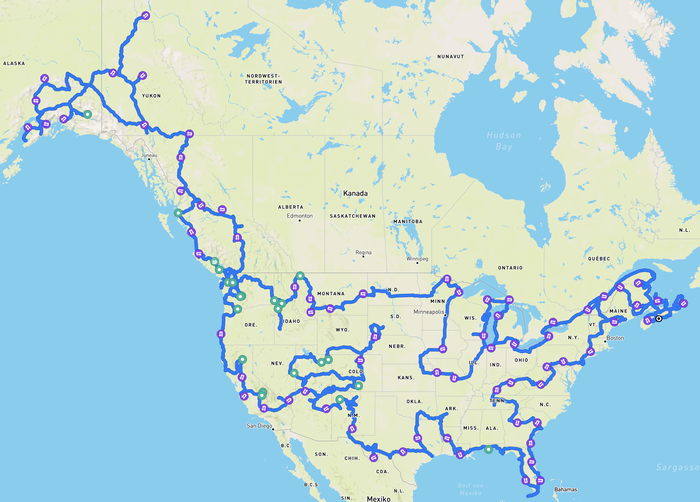 Unsere komplette Reiseroute nach über 62.000 km