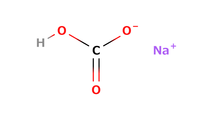 炭酸水素ナトリウムの構造式